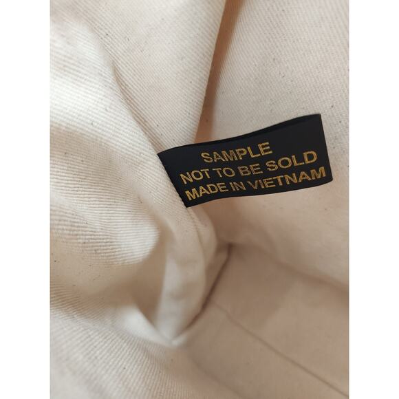 NWD Veronica Beard Canvas goody Crossbody Bag Leather Trim - Picture 12 of 12